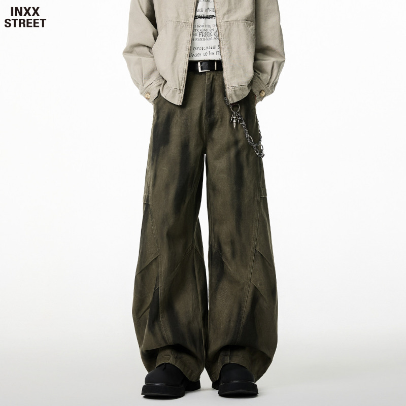 Inxx Street Tie-Dye High-End Straight Casual Pants for Men, New Summer Workwear Pants, Melard Long Pants Inxx Street Tie-Dye High-End Straight Casual Pants for Men, New Summer Workwear Pants, Melard Long Pants