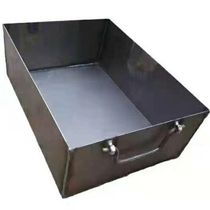 Uncovered iron box tool box iron trough iron box turnover box iron box rectangular iron box rectangular burnt paper barrel