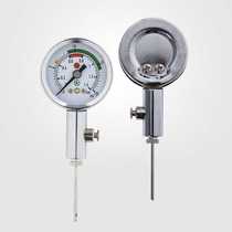 Ball barometer pointer barometer football basketball volleyball referee pressure gauge metal air pressure measuring meter