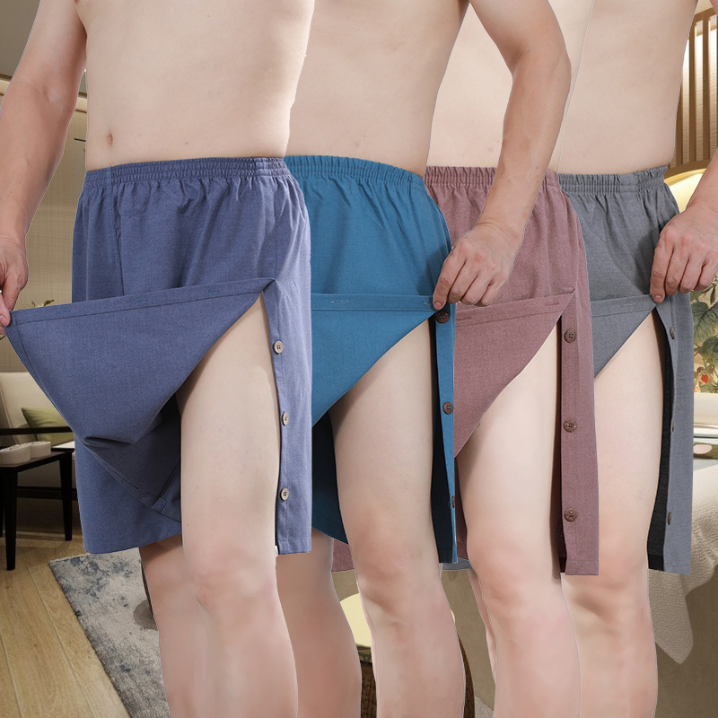Slit 8XL Extra Large Size Bathrobe Pants Pedicure Shop Special Loose Sweat Steaming Shorts Physiotherapy Push Oil Massage Shorts Slit 8XL Extra Large Size Bathrobe Pants Pedicure Shop Special Loose Sweat Steaming Shorts Physiotherapy Push Oil Massage Shorts