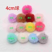 4 cm imitation rex rabbit fur ball keychain bag clothing key chain ring pendant mobile phone headphone case pendant accessories