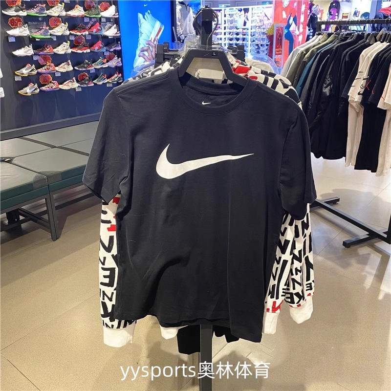 Nike 25 Summer New Men's Round Neck Casual Sports Short-Sleeved T-Shirt Pure Cotton Versatile Loose Half-Sleeve Dc5095 Nike 25 Summer New Men's Round Neck Casual Sports Short-Sleeved T-Shirt Pure Cotton Versatile Loose Half-Sleeve Dc5095