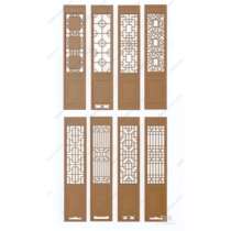 Antique doors and windows Chinese style solid wood lattice background wall partition entrance wooden lattice screen can be customized