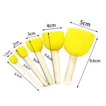 Gongmei area area delivery materials kindergarten childrens art painting sponge rubbing tool mushroom head seal