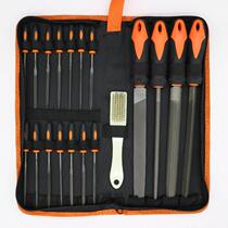 File set 18pcs combination metal steel file grinding iron grinding tool 16 pieces hanging bag grinding round file triangle file