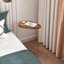 Bedside table simple bedside table storage rack simple modern bedroom balcony ultra-narrow table small side table ins style