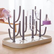 New Bottle Dry Rack Baby Bottle Drain Drying Racks Blue Pink