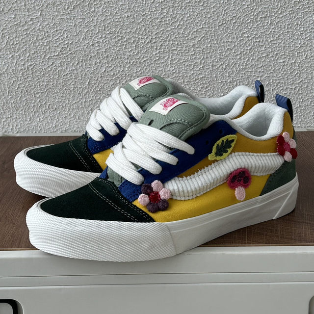 Ono co-branded Bubble Mart Knu skool Hirono bread shoes wide canvas shoes men's and women's skateboard shoes