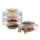 Refrigerator rack internal kitchen supplies home collection layered partition multi-layer countertop bowl rack seasoning bottle storage rack