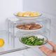 Refrigerator rack internal kitchen supplies home collection layered partition multi-layer countertop bowl rack seasoning bottle storage rack