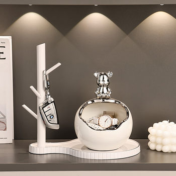 Welcome Home! Key Holder for Entryway, Entryway Decoration, Shoe Cabinet, Living Room, New Home Desktop Decorations