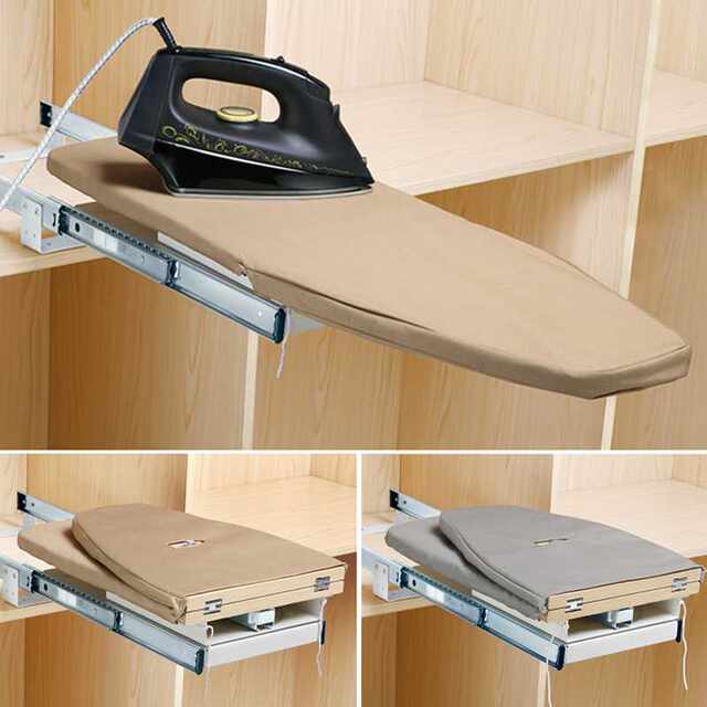 Manufacturer direct cloakroom ironing board supply household folding table top rotary hanger ironing machine ironing board storage