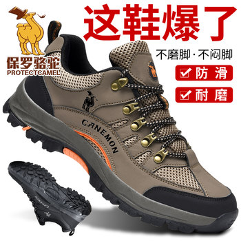 Paul Camel Men's Shoes Autumn and Winter 2025 New Outdoor Non-Slip Grip-Resistant Wear-Resistant Hiking Shoes Travel Trekking Shoes
