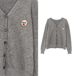 【甜甜专享】【PO价暖冬开衫】面料密度贼好~高支高密贴标绣开衫