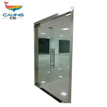 CaiJingCJ-M9000 office stainless steel glass door customization