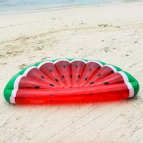 Adult watermelon pineapple rainbow inflatable floating bed strawberry lemon childrens water floating row floating air cushion swimming ring