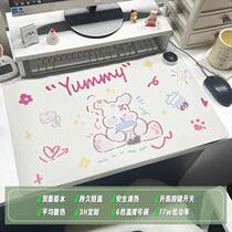 Mouse pad wrist pad laser carving silent pattern desktop with digital keyboard and mouse all-in-one cloud keyboard tray heating