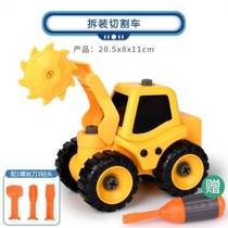 Ambulance good habits road roller color box excavation gift box dump truck disassembly crane model accessories girl