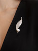 Abenheart Danish Pearl Leaf Brooch Women's Accessories Brooch Anti-Exposure Fashion Luxury Jewelry Pin Gift
