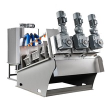 Domestic sewage plant stacked screw filter concentrator intelligent frequency conversion can be controlled by the Internet