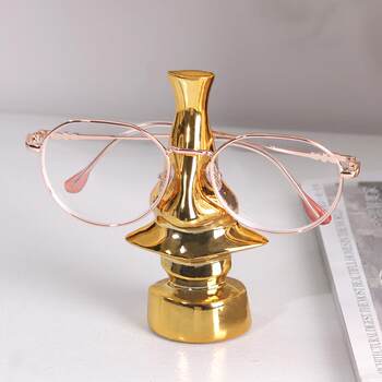 Modern copper glasses placing sja pieces study desk room bedside table lying stand model room artwork soft decoration