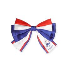 Official product of the French national team) blue white and red color-blocked bow hairpin headwear fans peripherals Mbappe