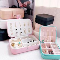 Jewelry box storage box portable earrings earrings hand jewelry necklace ring small exquisite mini new box