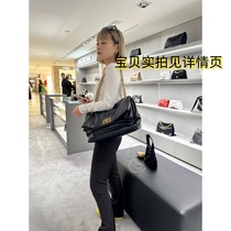 Black chain shoulder bag