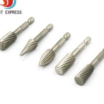 5-piece set of hard high-speed steel rotary files rotary carving knife rotary sanding head polishing wood file