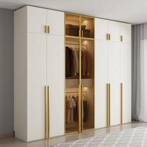 Wardrobe for home bedroom rental room with simple storage storage cabinet six doors light luxury small apartment assembled large wardrobe