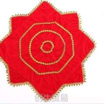 Gold velvet flower handkerchief for children and adults dance yangko two-person handkerchief professional performance octagonal