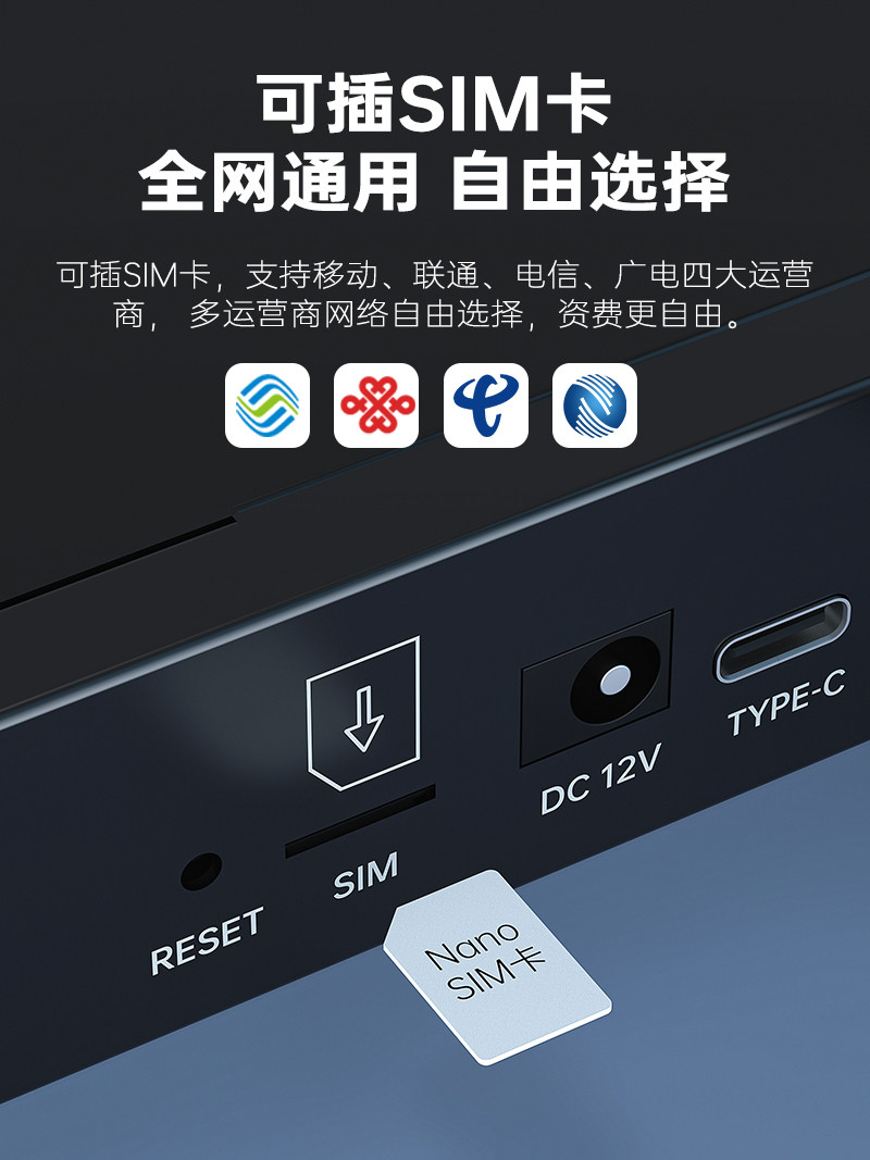 Plery R608V2 Upgraded Version 4g Plug-In Card Wireless Router Cpe Dual-Link Backup with Wan Port Wifi6 Through-Wall Coverage for China Unicom, China Telecom, China Mobile, China Broadcasting and Television, All-Network Sim Card to Wifi