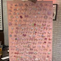 Hairpin collection felt hair accessories new hanging bag storage bag princess hairpin storage wall-mounted childrens hair accessories storage