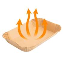 Rectangular air fryer special paper household baking food grade thickened baking oven high temperature resistant silicone oil paper plate