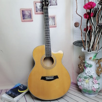 (Single board) 40-inch glossy single spruce folk guitar beginner guitar manufacturer direct sales instrument