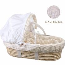 Baby portable basket sleeping basket newborn basket hand-held basket car-mounted portable discharge basket baby small rocking bed
