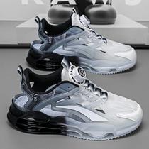 Sandals mens summer 2024 new outer wear non-slip anti-odor youth sports and leisure hollow Baotou hole shoes