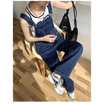 Wide Leg Pants Denim Women Spring Autumn Overalls High Waist