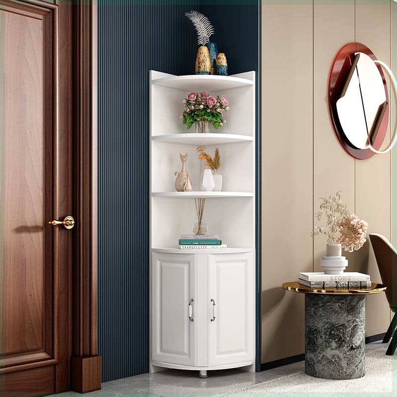 Corner Cabinet, Corner Shelf, Triangle Cabinet, Corner Storage Rack for Living Room, Bedroom, Kitchen Doorway, Wall-Mounted Arc Cabinet Corner Cabinet, Corner Shelf, Triangle Cabinet, Corner Storage Rack for Living Room, Bedroom, Kitchen Doorway, Wall-Mounted Arc Cabinet