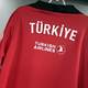 2024 Türkiye national team training uniform long-sleeved half-pull thumb buckle pre-match football uniform red training uniform team