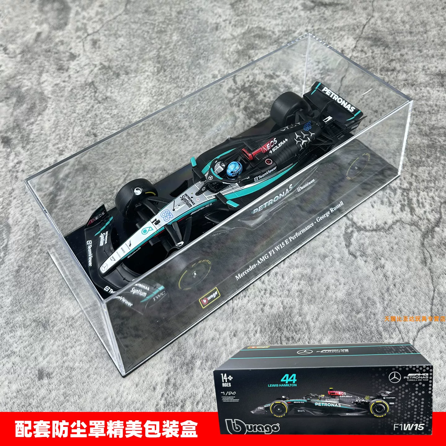 Модель автомобиля Ferrari SF24 в масштабе 1:24 от Bburago, гоночная формула 1, Леклерг(Леклер)
