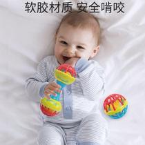 Rattle baby can chew old-fashioned sand hammer toy Chinese style baby hand drum newborn chasing red ball wave bell