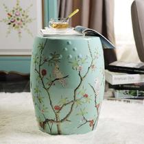 American drum stool new Chinese style ceramic drum stool ceramic round stool guzheng stool ceramic stool porcelain stool piano stool direct sales