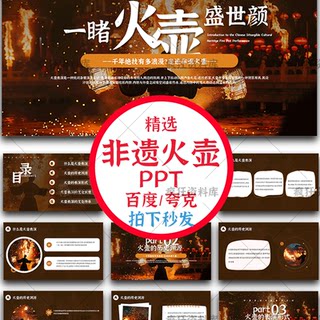 Intangible Cultural Heritage Fire Pot Ppt Template Finished Product Traditional Culture Heritage Introduction Science Popularization Introduction Cultural Courseware Knowledge Promotion