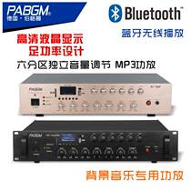 6-zone independent volume adjustment full power golden amplifier multi-functional Bluetooth constant voltage amplifier MP3 radio