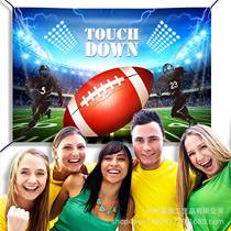 BJ003 football football TOUCH DOWN party decoration banner b