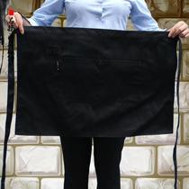 Hotel waiter mens and womens short half-length chefs black small apron hotel western restaurant cafe kitchen apron