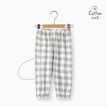 Baby pants summer thin pure cotton childrens anti-mosquito pants boys and girls bloomers baby trousers pajama pants mesh