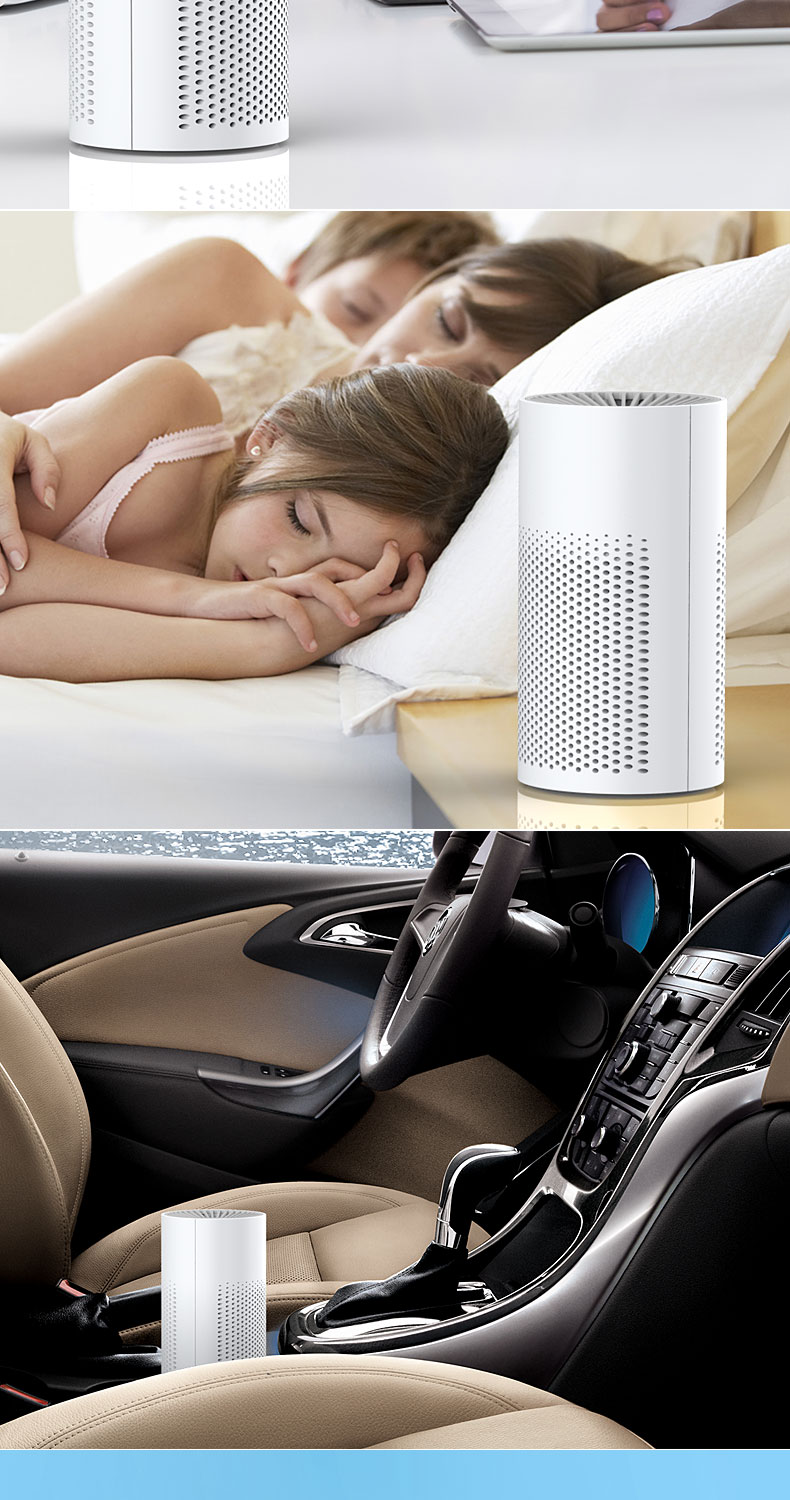 máy lọc không khí trong phòng ngủ Máy lọc không khí ion âm Fleus xe hơi văn phòng bụi khói formaldehyd pm2,5 để hút thuốc máy lọc không khí ô tô sharp ig-gc2e