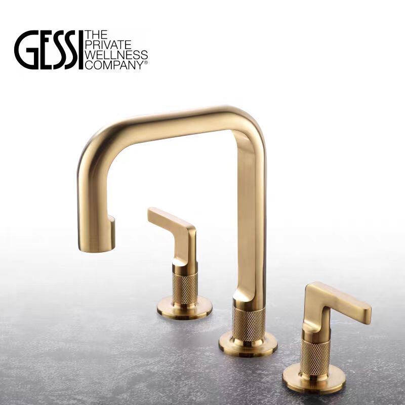 Italy Gessi Inciso Series 58014 Split Three-Hole European-Style Basin Faucet for Hot and Cold Water